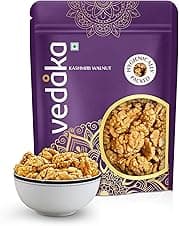 Amazon Brand - Vedaka Walnut Kernels (Kashmiri Walnut) (500 G) | Walnut Without Shell | 100% Natural | Travel Snack | Indian Snack