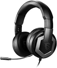 MSI Immerse GH61 Gaming Hi-Res Vitrual 7.1 Surround Sound with Built-in ESS DAC& AMP Gaming Headphone - Black