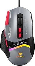 EvoFox Blaze 2 Wired Gaming Mouse | High Performance 1000Hz Polling Rate, Upto 12,800 DPI, RGB Lighting, 8 Programmable Buttons, Software Support with On-Board Memory, Durable Huano Switches
