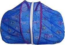 Patiofy Baby Bed with Net/New Born Baby Bed with Pillow/New Born Baby Bed with Mosquito Net/Baby Bed with Mosquito Net/Thick Cotton Cushioned Material (Sky Blue)