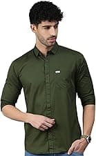 Majestic Man Men Classic Slim Fit Pure Cotton Casual Shirt