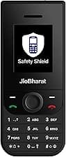 JIO JioBharat V3 4G Keypad Phone with Safety Shield Feature, JioTV, JioHotstar, JioSaavn, JioPay (UPI & SoundPay), LED Torch, Digital Camera, 1000mAh Battery | Black | Locked Network