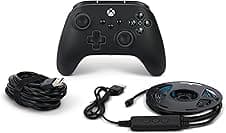 PowerA Advantage Wired Gaming Controller with Lumectra + RGB LED Strip for Xbox Series X/S, Xbox One, PC, Windows 10/11 with Vivid LED Lighting, Black (Officially Licensed)
