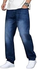 Ben Martin Men Jeans || Baggy Fit Jean's for Man || Loose Fit High Rise Denim || Stretchable Casual Wear Jean,s || Dance Rap Rapping Style Pant for Men || Denim Cotton Jeans (0)